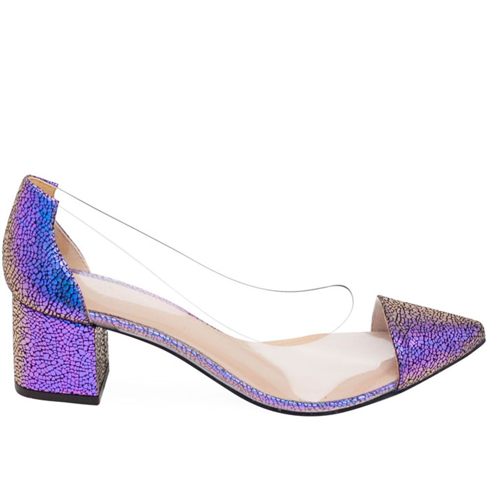Sapatos Saltare Trend Bloco Roxo Calçados Femininos Saltare