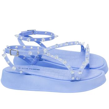 Sapatos Femininos 193 36 Baixo - até 3 cm de R$201,00 até R$250,99 Roxo – Calçados  Femininos Saltare